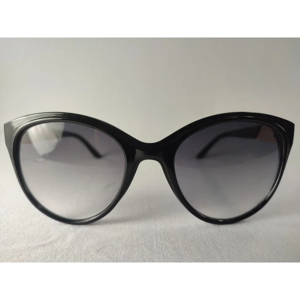 Kenneth Cole Reaction KC1397 01B Black Gold Cat‎ Eye Sunglasses Grey Gradient